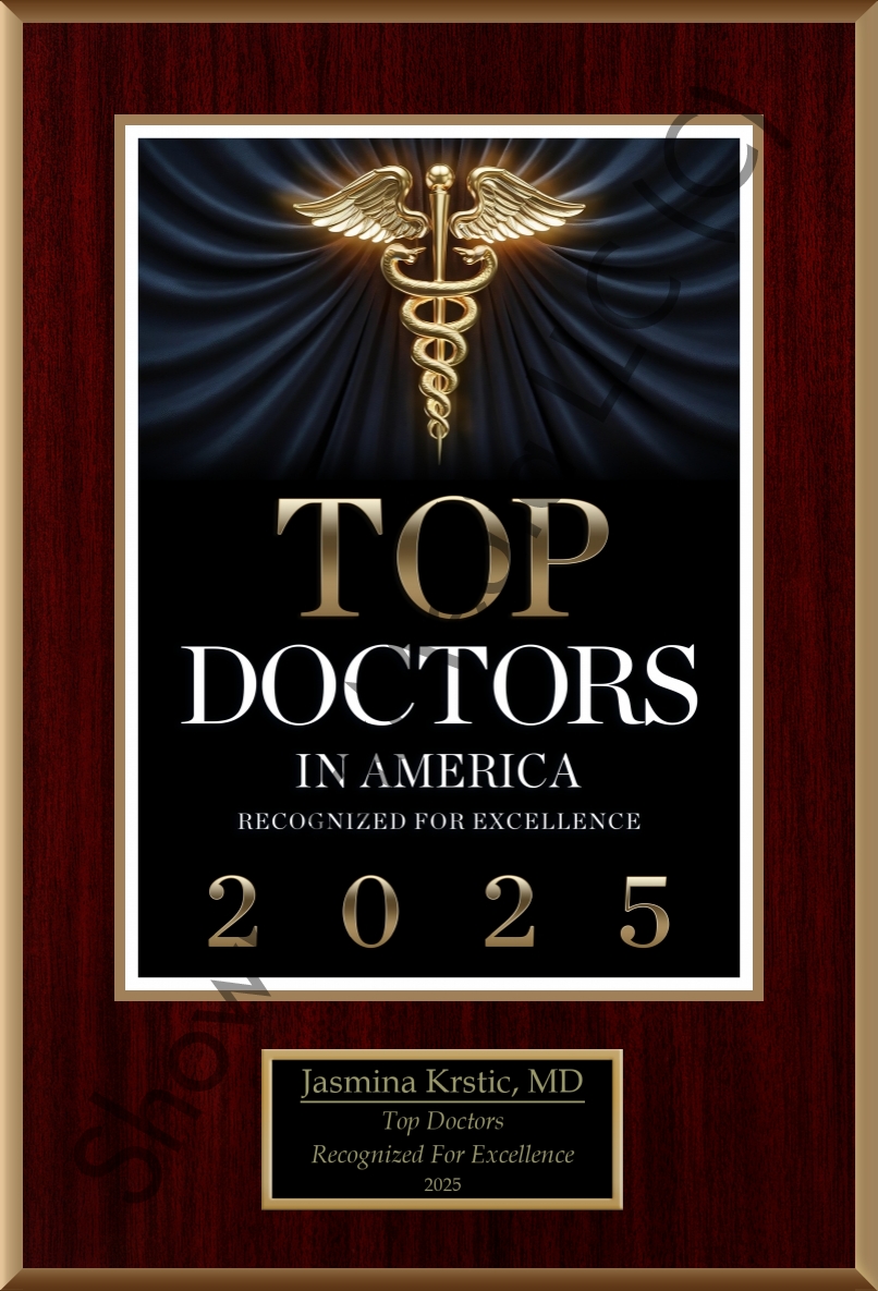 Top Doctors in America 2025 recognition for Dr. Jasmina Krstic